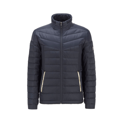 Navy Blue Lightweight Puffed Jacket