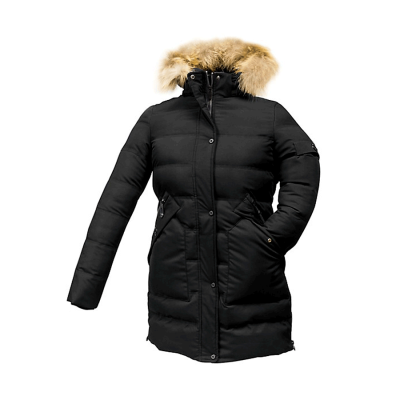 Insulated Jacket With Fur On Cap